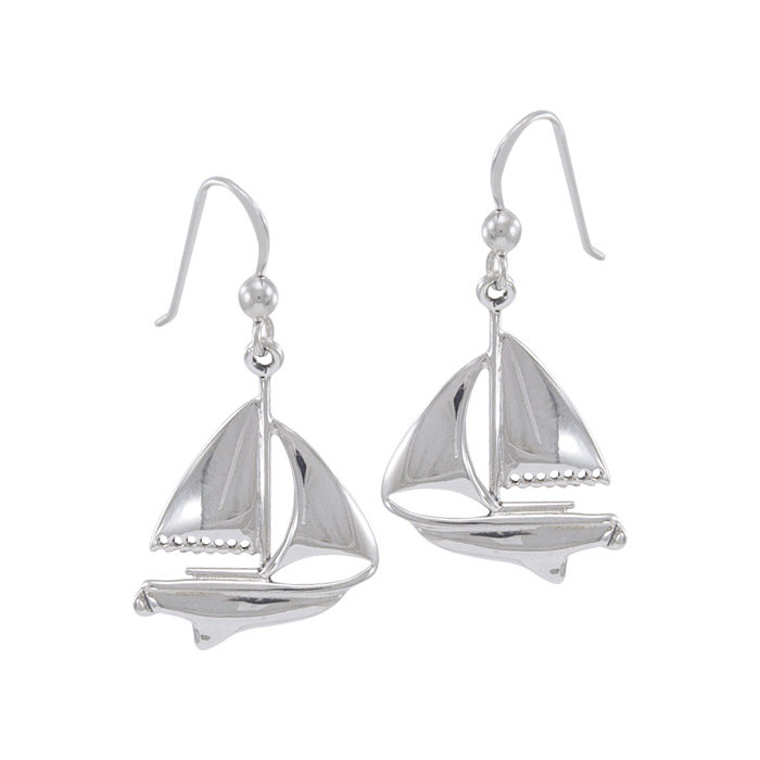 sail boat hook earrings